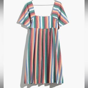 Madewell Square-neck Mini Festival Dress